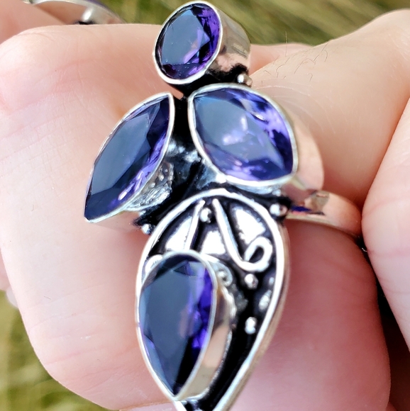 New Amethyst 925 Silver Ring. - Picture 7 of 15